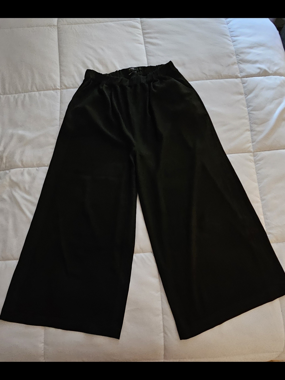 Simons Black Wide-Leg Culotte